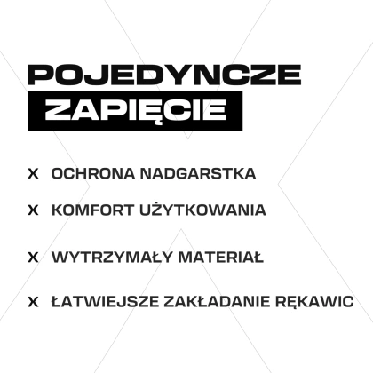 Biało-niebieskie rękawice bramkarskie Football Masters Invictus X White Blue