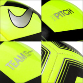 Żółto-czarna piłka nożna Nike Pitch Team SC3893-703 r4