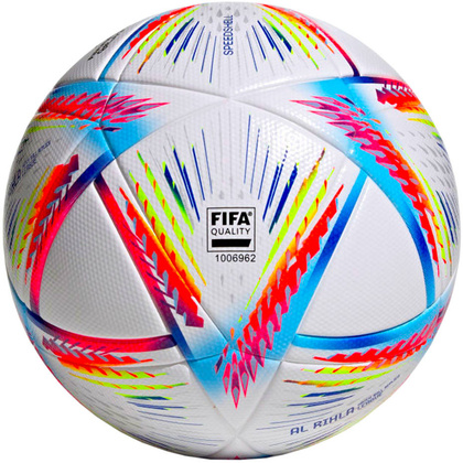 Biała piłka nożna Adidas Al Rihla League Fifa World Cup 2022 H57782 + pudełko