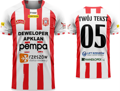 Koszulka meczowa Vigo Resovia Rzeszów Fortuna 1 Liga 2021/2022 Junior + NADRUK