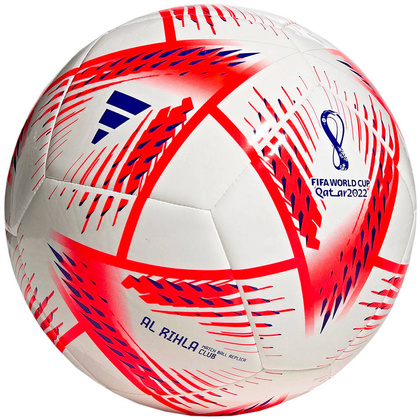 Biało-czerwona piłka nożna Adidas Al Rihla Club Fifa World Cup 2022 H57801