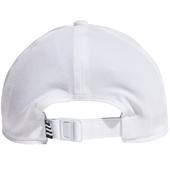 Biała czapka z daszkiem Adidas Aeroready Baseball Cap 3 Stripes GM4511 - męska