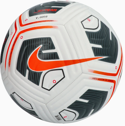 Biało-pomarańczowa piłka nożna Nike Academy Team FZ7540-101