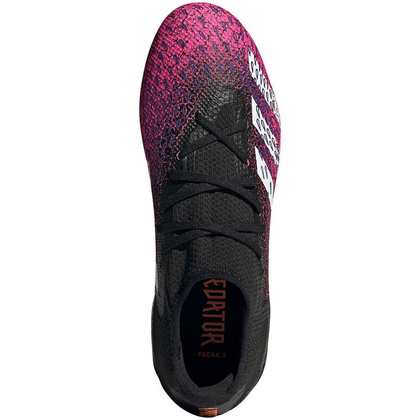 Czarno-różowe buty piłkarskie korki Adidas Predator Freak.3 FG FW7519