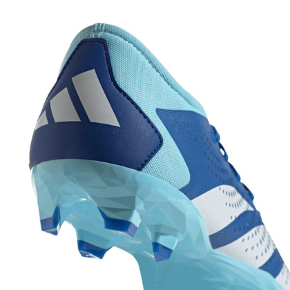 Niebiesko-białe buty piłkarskie Adidas Predator Accuracy.3 L FG GZ0015