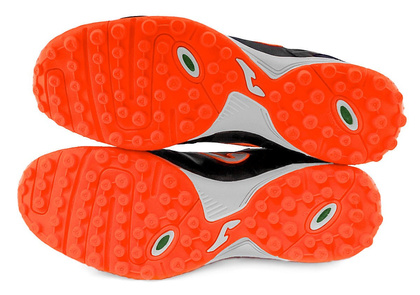 Czarno-pomarańczowe buty piłkarskie na orlik Joma Top Flex 901 Turf
