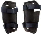 Niebiesko-żółte ochraniacze nagolenniki piłkarskie Select Shin Guards