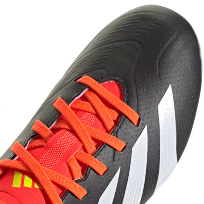 Czarno-pomarańczowe buty piłkarskie Adidas Predator League IG5440 - Junior
