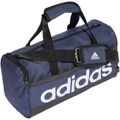 Granatowa torba Adidas Essentials Linear Duffel HR5346 r.XS