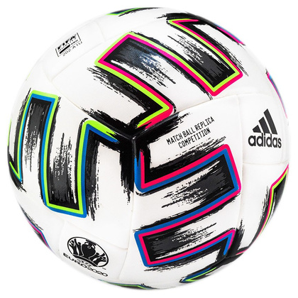 Biała piłka nożna Adidas Uniforia Competition Euro 2020 FJ6733 rozmiar 5