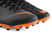 Czarno-pomarańczowe buty piłkarskie Nike Mercurial Superfly Academy MG AH7337-081 JR