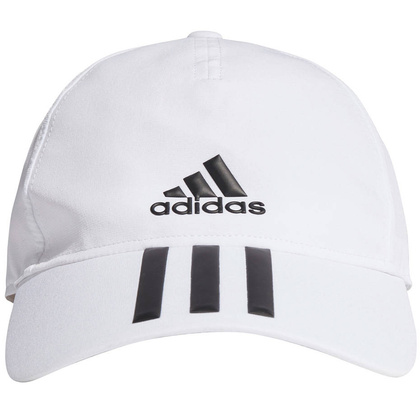 Biała czapka z daszkiem Adidas Aeroready Baseball Cap 3 Stripes GM4511 - męska