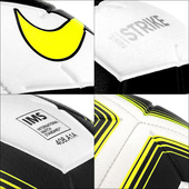 Biało-żółta piłka Nike Strike Team IMS SC3535-102 r4