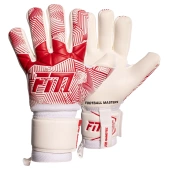 Biało-czerwone rękawice bramkarskie Football Masters Varis X White Red