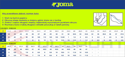 Granatowe buty piłkarskie Joma Maxima Sala 2303 MAXS2303IN