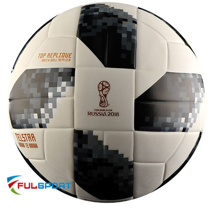 Biało-czarna piłka nożna Adidas Telstar Top Replica CE8091 r4