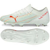 Białe buty piłkarskie Puma Ultra 3.2 FG/AG 106300 03