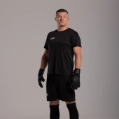 Czarne rękawice bramkarskie Football Masters Invictus X All Black