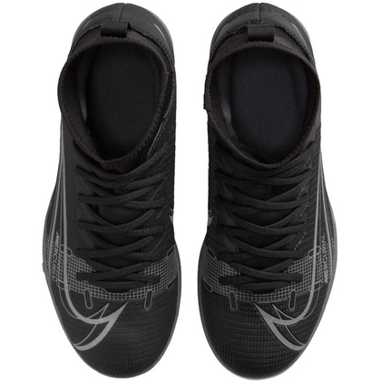 Czarno-szare buty piłkarskie turfy Nike Mercurial Superfly Club 8 CV0795 004 - Junior