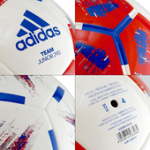 Biało-czerwona piłka nożna Adidas Team 290G CZ9574 r4