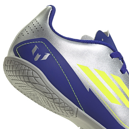 Srebrno-niebieskie buty halowe Adidas F50 Club IN Messi IH0922