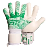 Biało-zielone rękawice bramkarskie Football Masters Varis X White Green