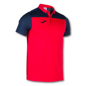 Granatowo-czerwona koszulka polo Joma Hobby II 101371.603