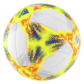 Biało-żółta piłka nożna Adidas Conext 19 TOP TRAINING FIFA DN8637 r4