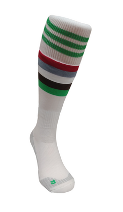 Białe getry piłkarskie adidas M640