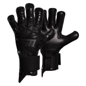 Czarne rękawice bramkarskie Football Masters Invictus X PRO All Black