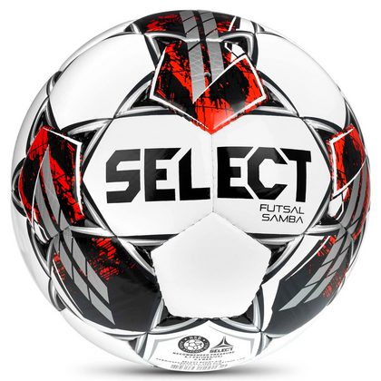 Biało-szara piłka nożna halowa Select Futsal Samba 320007