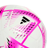 Biał-różowa piłka nożna Adidas Al Rihla Club Fifa World Cup 2022 H57787
