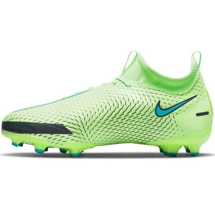Seledynowe buty piłkarskie Nike Phantom GT Academy FG/MG CW6694 303 - Junior