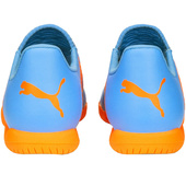 Niebiesko-pomarańczowe buty halowe Puma Future Play IT 107204 01 - Junior
