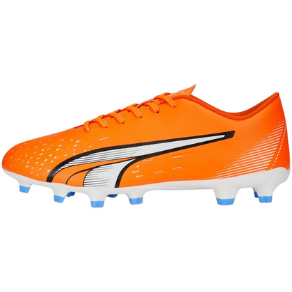 Pomarańczowe buty piłkarskie Puma Ultra Play FG/AG 107224 01