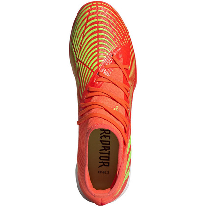 Czerwono-pomarańczowe buty piłkarskie halówki Adidas Predator Edge.3 GV8518