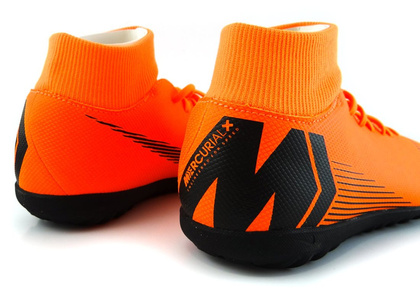 Pomarańczowo-czarne buty piłkarskie na orlik Nike Mercurial Superfly Club TF AH7372-810