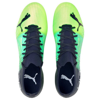 Czarno-zielone buty piłkarskie korki Puma Ultra 3.3 106523 03