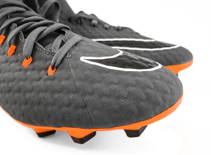 Szaro-pomarańczowe buty piłkarskie Nike Hypervenom Phantom Academy DF FG AH7268-081