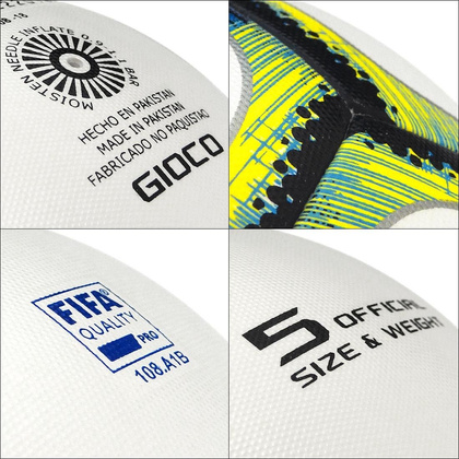 Biała piłka nożna Joma Gioco FIFA 400311.700 - rozmiar 5