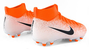 Pomarańczowe buty piłkarskie Nike Mercurial Superfly Academy FG/MG AH7337-801 JR