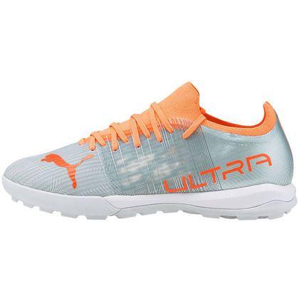 Szaro-pomarańczowe buty turfy Puma Ultra 3.4 106730 01