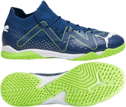 Granatowo-zielone buty halowe Puma Future Match 107375 03