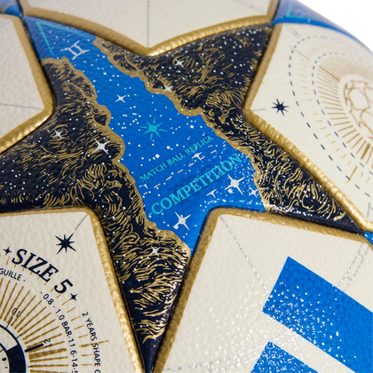 Biało-niebieska piłka nożna Adidas UEFA Champions League Competition JP1541