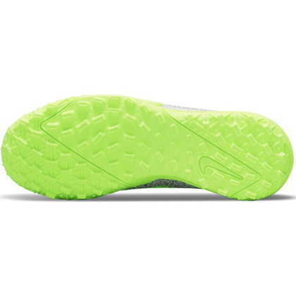 Biało-srebrne buty piłkarskie turfy na orlik Nike Mercurial Superfly 8 Academy TF CV0789-107 - Junior