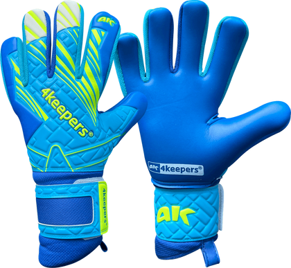Turkusowo-niebieskie rękawice bramkarskie 4Keepers Soft Azur NC