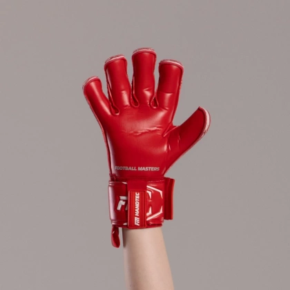 Czerwone rękawice bramkarskie Football Masters Invictus X Junior Rose