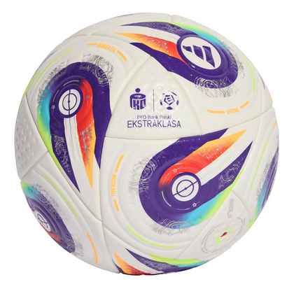 Kolorowa piłka nożna meczowa Adidas Ekstraklasa Pro JY1297