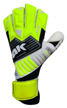 Biało-seledynowe rękawice bramkarskie 4Keepers Diamo Chriso RF - Junior