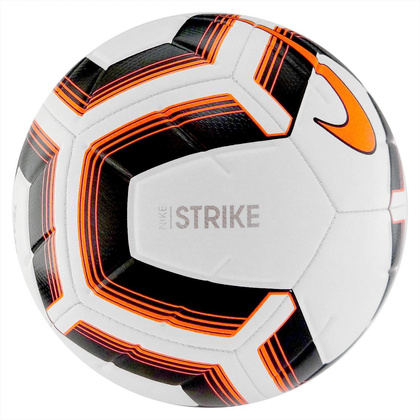 Biało-pomarańczowa piłka Nike Strike Team IMS SC3535-101 r5